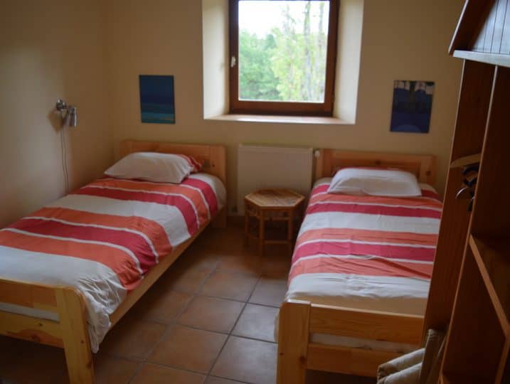 Auberge slaapkamer 4: twee enkele bedden